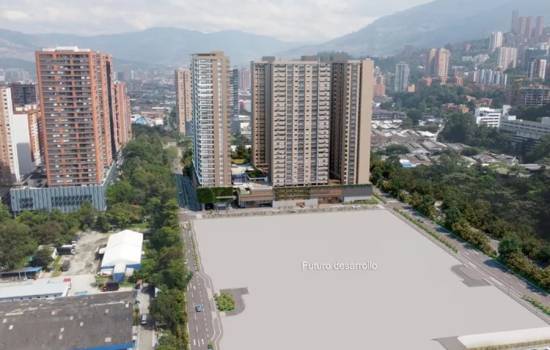 Proyecto de vivienda Samán, apartamentos en venta en Medellín, Ciudad del Río de la constructora AMARILO.
