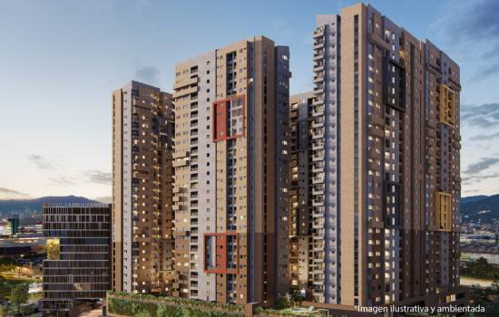 Proyecto de vivienda Civita - 60.18, apartamentos en venta en Envigado, Avenida Las Vegas de la constructora CONINSA S.A.S.
