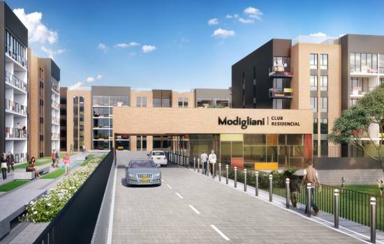 Proyecto de vivienda Modigliani Club Residencial - 77.05, apartamentos en venta en Cajicá, Milla de Oro de la constructora PROMOTORA ANDALUCIA.