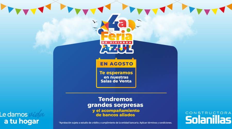 Feria de vivienda azul 