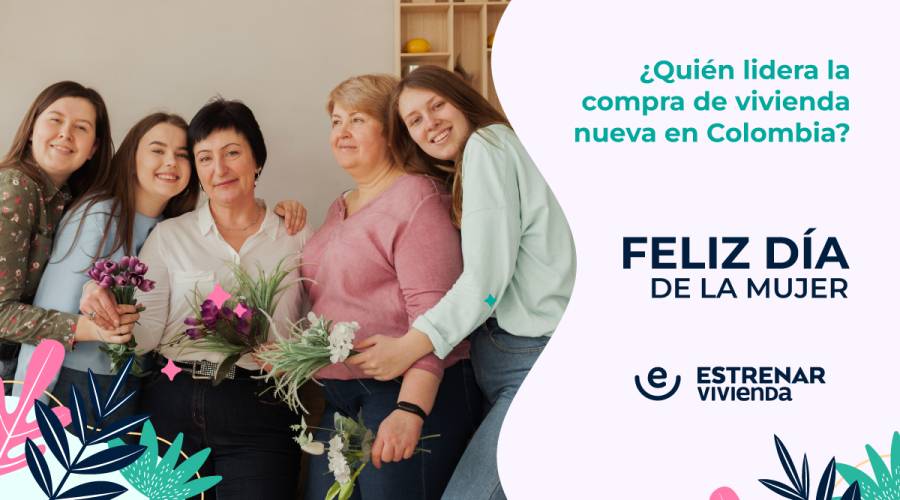 mujeres lideran la compra de vivienda en Colombia
