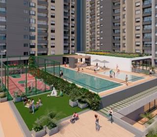Proyecto de vivienda Samán, apartamentos en venta en Medellín, Ciudad del Río de la constructora AMARILO.
