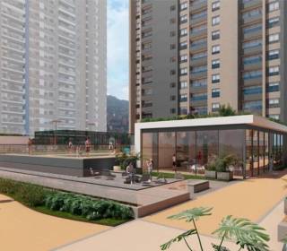 Proyecto de vivienda Samán, apartamentos en venta en Medellín, Ciudad del Río de la constructora AMARILO.