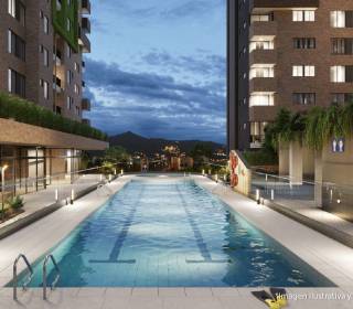 Proyecto de vivienda Civita, apartamentos en venta en Envigado, Avenida Las Vegas de la constructora CONINSA S.A.S.