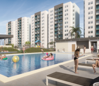 Proyecto de vivienda Tierralinda Del Rio, apartamentos en venta en Cali, Ciudad Pacífica de la constructora CONSTRUCTORA COLPATRIA.