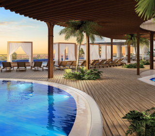 Proyecto de vivienda Caribbean Beach Resort, apartamentos en venta en Santa Marta, Playa Salguero de la constructora MARVAL.