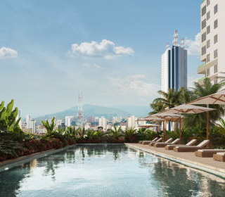 Proyecto de vivienda Fiorente, apartamentos en venta en Cali, Paseo del Rio de la constructora INACAR S.A..