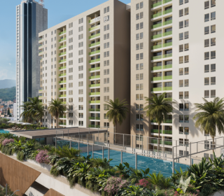 Proyecto de vivienda Fiorente, apartamentos en venta en Cali, Paseo del Rio de la constructora INACAR S.A..