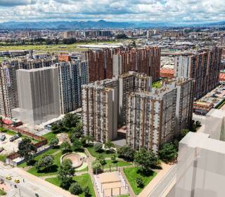 Proyecto de vivienda Samán Club House , apartamentos en venta en Bogotá, El Vergel de la constructora BUENVIVIR.