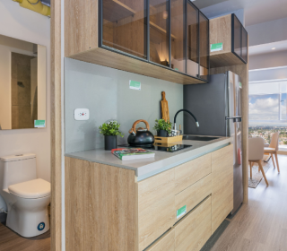 Proyecto de vivienda Inter 13-33, apartaestudios en venta en Bogotá, Centro Internacional de la constructora URBANSA.