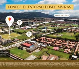 Proyecto de vivienda Las Flores, apartamentos en venta en Cajicá, Canelón de la constructora CUMBRERA S.A.S..