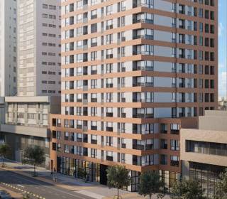 Proyecto de vivienda Inter 7-33, apartaestudios en venta en Bogotá, Centro Internacional de la constructora URBANSA.