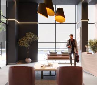 Proyecto de vivienda Inter 7-33, apartaestudios en venta en Bogotá, Centro Internacional de la constructora URBANSA.