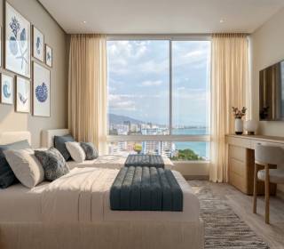 Proyecto de vivienda Kunawa, apartamentos en venta en Santa Marta, Pozos Colorados de la constructora CLV ARQUITECTURA Y CONSTRUCCION SAS.