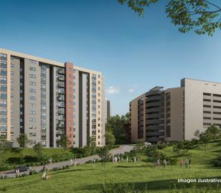 Proyecto de vivienda Kaizen, apartamentos en venta en Rionegro, Nueva Vía al Tanque de la constructora CONINSA S.A.S.