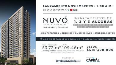 Nuvó apartamentos nuevos y amplios en el norte de Bogotá